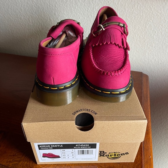 Dr. Martens Hot Pink Adrian Snaffle Loafers - Picture 2 of 6